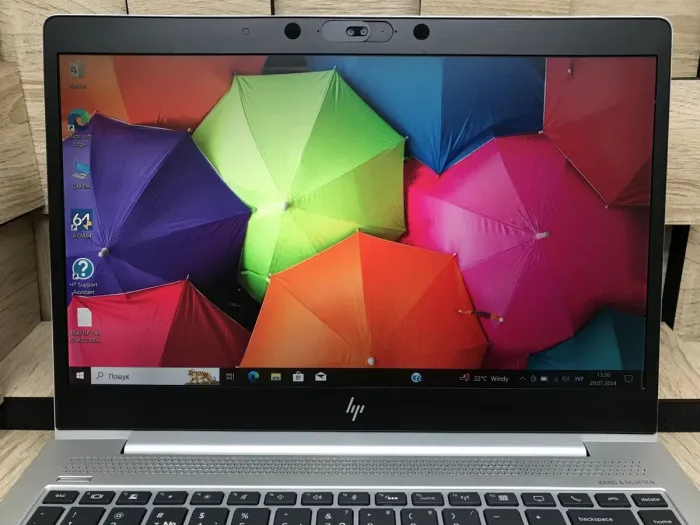 Ультрабук Б-клас HP Elitebook 745 G5 / 14" (1920x1080) IPS / AMD Ryzen 5 Pro 2500U (4 (8) ядра по 2.0 - 3.6 GHz) / 8 GB DDR4 / 256 GB SSD / AMD Radeon RX Vega 8 Graphics / WebCam б/в - зображення 3