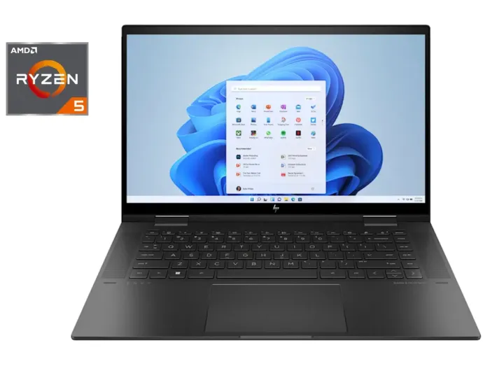 Ультрабук-трансформер Б-клас HP Envy x360 15-ey0003ca / 15.6" (1920x1080) IPS Touch / AMD Ryzen 5 5625U (6 (12) ядер по 2.3 - 4.3 GHz) / 16 GB DDR4 / 512 GB SSD / AMD Radeon Vega Graphics / WebCam б/в - зображення 1