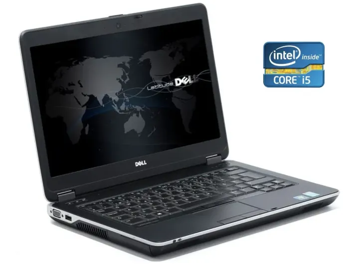 Ноутбук Б-клас Dell Latitude E6440 / 14" (1600x900) TN / Intel Core i5-4300M (2 (4) ядра по 2.6 - 3.3 GHz) / 8 GB DDR3 / 256 GB SSD / Intel HD Graphic 4600 / WebCam / DVD-ROM / Win 10 Pro б/в - зображення 1