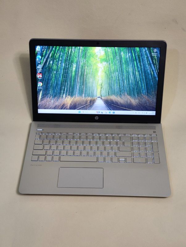 Ноутбук HP Pavilion 15-CC152OD / 15.6" (1366x768) TN / Intel Core i5-8250U (4 (8) ядра по 1.6 - 3.4 GHz) / 16 GB DDR4 / 256 GB SSD / Intel UHD Graphics 620 / WebCam / DVD-ROM б/в - зображення 2