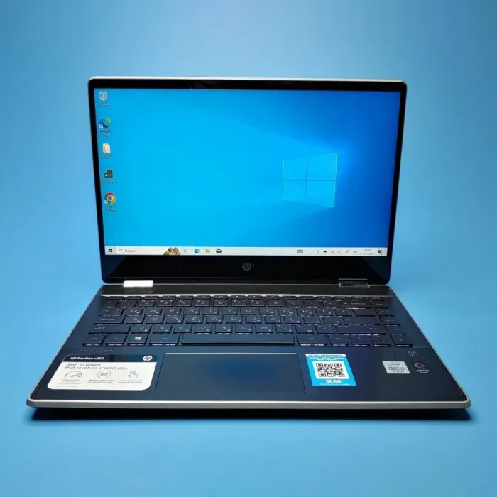 Ультрабук-трансформер Б-клас HP Pavilion x360 14-dh2034nr / 14" (1920x1080) IPS Touch / Intel Core i7-1065G7 (4 (8) ядра по 1.3 - 3.9 GHz) / 16 GB DDR4 / 240 GB SSD / Intel Iris Plus Graphics / WebCam / Win 10 Home б/в - зображення 2