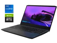Ігровий ноутбук Б-клас Lenovo IdeaPad Gaming 3 15IHU6 / 15.6" (1920x1080) IPS / Intel Core i7-11370H (4 (8) ядра по 3.0 - 4.8 GHz) / 8 GB DDR4 / 256 GB SSD + 1000 GB HDD / nVidia GeForce RTX 3050, 4 GB GDDR6, 128-bit / WebCam б/в