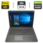 Ноутбук Asus X555 / 15.6" (1920x1080) TN / Intel Core i7-5500U (2 (4) ядра по 2.4 - 3.0 GHz) / 8 GB DDR3 / 500 GB SSD / nVidia GeForce 940M, 2 GB GDDR3, 64-bit / WebCam б/в
