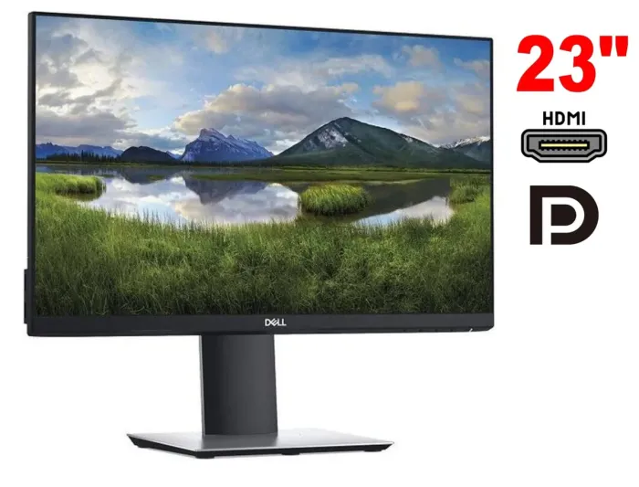 Dell P2319H / 23" (1920x1080) IPS монітор / 1x HDMI, 1x DisplayPort, 1x VGA, 2x USB 3.0, 2x USB 2.0 / VESA 100x100 / Pivotб/в - зображення 1