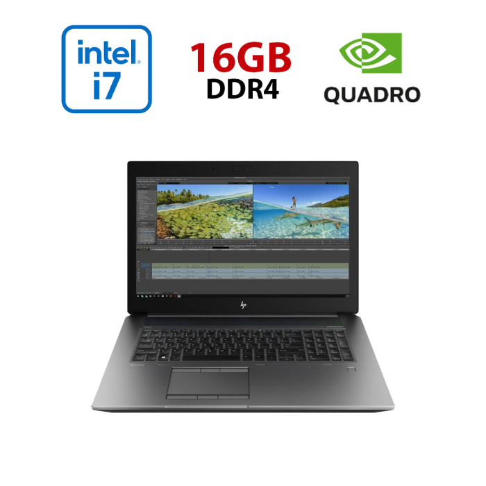 Мобільна робоча станція HP ZBook 17 G6 / 17,3" (1920x1080) IPS / Intel Core i7-9750H (6 (12) ядер по 2,6 - 4,5 ГГц) / 16 ГБ DDR4 / 512 ГБ SSD / nVidia Quadro T1000, 4 ГБ GDDR5, 128-біт / WebCam б/в - изображение 1