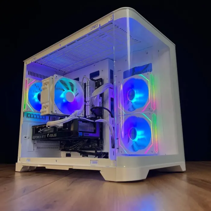Збірка на замовлення: ігровий ПК GameMax Hype-M White Tower / AMD Ryzen 5 7500F (6 (12) ядер по 3,7 - 5,0 ГГц) / 32 ГБ DDR5 / 1000 ГБ SSD M.2 / nVidia GeForce RTX 5060, 8 ГБ GDDR7, 128-bit / 650 Вт - зображення 2