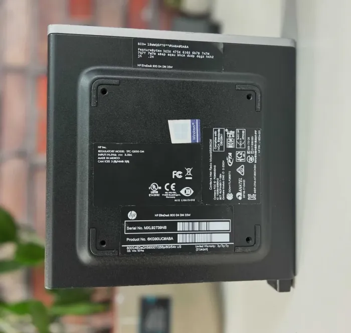 Неттоп HP EliteDesk 800 G4 USFF / Intel Core i5-8400T (6 ядер по 1,7 - 3,3 ГГц) / 16 ГБ DDR4 / 256 ГБ SSD / Intel HD Graphics 630 б/в - изображение 7