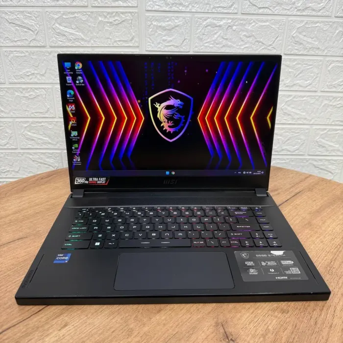 Ігровий ноутбук Б-клас MSI GS66 Stealth 11UH / 15.6" (1920x1080) IPS / Intel Core i9-11900H (8 (16) ядер по 2.1 - 4.9 GHz) / 16 GB DDR4 / 512 GB SSD / nVidia GeForce RTX 3080, 16 GB GDDR6, 256-bit / WebCam б/в - зображення 2