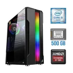 Ігровий ПК Tower / Intel Core i5-6400 (4 ядра по 2.7 - 3.3 GHz) / 16 GB DDR4 / 500 GB SSD NEW / AMD Radeon RX 580, 8 GB GDDR5, 256-bit б/в