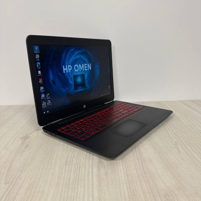 Ігровий ноутбук Б-клас HP Omen 15-ax243dx / 15.6" (1920x1080) IPS / Intel Core i7-7700HQ (4 (8) ядра по 2.8 - 3.8 GHz) / 8 GB DDR4 / 256 GB SSD NVMe / nVidia GeForce GTX 1050, 4 GB GDDR5, 128-bit / WebCam б/в - зображення 4