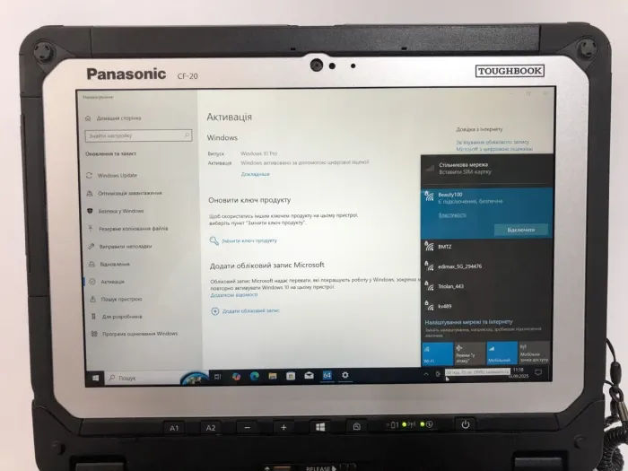 Захищений нетбук-трансформер Panasonic Toughbook CF-20 / 10.1" (1920x1200) TN / Intel Core M5-6Y57 (2 (4) ядра по 1.1 - 2.8 GHz) / 8 GB DDR3 / 256 GB SSD / Intel HD Graphics 615 / WebCam / Win 10 Pro + ДОК-станція б/в - зображення 15