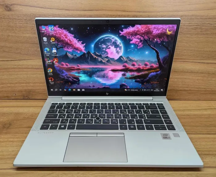 Ультрабук HP EliteBook 840 G7 / 14" (1920x1080) IPS / Intel Core i7-10610U (4 (8) ядра по 1.8 - 4.9 GHz) / 16 GB DDR4 / 512 GB SSD / Intel UHD Graphics / WebCam / TouchID / Windows 10 б/в - зображення 2
