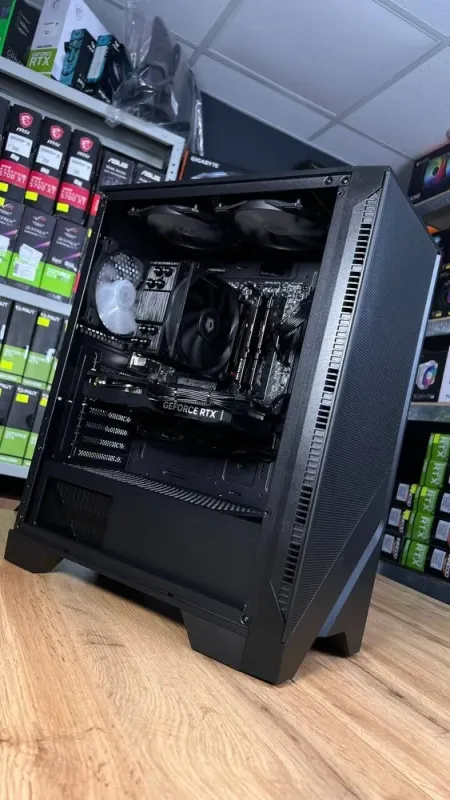 Збірка під замовлення: ігровий ПК MSI MAG Forge 120A Airflow Tower / AMD Ryzen 5 8400F (6 (12) ядер по 4.2 - 4.7 GHz) / 32 GB DDR5 / 1000 GB SSD M.2 / nVidia GeForce RTX 4060, 8 GB GDDR6, 128-bit / 650W - зображення 4