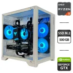 Збірка під замовлення: ігровий ПК GameMax Infinity Mini White Tower / AMD Ryzen 5 3600 (6 (12) ядер по 3.6 - 4.2 GHz) / 16 GB DDR4 / 500 GB SSD M.2 / nVidia GeForce GTX 1660 Super, 6 GB GDDR6, 192-bit / 650W б/в
