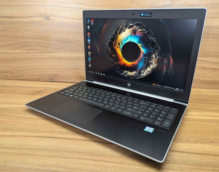 Ноутбук Б-клас HP ProBook 450 G5 / 15.6" (1920x1080) IPS / Intel Core i3-6006U (2 (4) ядра по 2.0 GHz) / 8 GB DDR4 / 256 GB SSD / Intel HD Graphics 520 / WebCam / Fingerprint / Windows 10 б/в - зображення 6