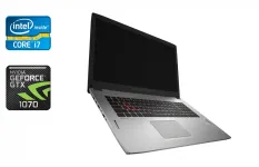 Ігровий ноутбук Б-клас Asus ROG Strix GL702V / 17.3" (1920x1080) IPS / Intel Core i7-7700HQ (4 (8) ядра по 2.8 - 3.8 GHz) / 16 GB DDR4 / 512 GB SSD / nVidia GeForce GTX 1070, 8 GB GDDR5, 256-bit / WebCam / HDMI б/в