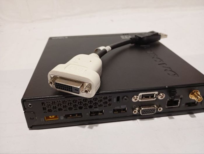 Неттоп Б-клас Lenovo ThinkCentre M73 Tiny USFF / Intel Core i5-4570T (2 (4) ядра по 2.9 - 3.6 GHz) / 8 GB DDR3 / 128 GB SSD / Intel HD Graphics 4600 б/в - зображення 6