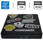 Неттоп Б-клас HP 260 G3 Desktop Mini PC USFF / Intel Core i3-7130U (2 (4) ядра по 2,7 ГГц) / 8 ГБ DDR4 / 240 ГБ SSD M.2 / Intel HD Graphics 620 / Блок живлення б/в