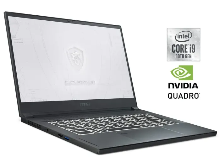 Мобільна робоча станція Б-клас MSI WS66 10TKT / 15.6" (1920x1080) IPS Touch / Intel Core i9-10980HK (8 (16) ядер по 2.4 - 5.3 GHz) / 16 GB DDR4 / 512 GB SSD NVMe / nVidia Quadro RTX 3000, 6 GB GDDR6, 192-bit / WebCam б/в - зображення 1