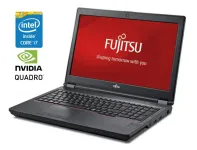 Мобільна робоча станція Б-клас Fujitsu Celsius H780 / 15.6" (1920x1080) IPS / Intel Core i7-8750H (6 (12) ядер по 2.2 - 4.1 GHz) / 16 GB DDR4 / 512 GB SSD / nVidia Quadro P1000, 4 GB GDDR5, 128-bit / WebCam / Win 10 Pro б/в