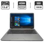 Ноутбук HP 15 g003sr / 15.6" (1366x768) TN / AMD A8-6410 (4 ядра по 2.0 - 2.4 GHz) / 8 GB DDR3 / 128 GB SSD / AMD Radeon R5 Graphics / WebCam / DVD-ROM б/в