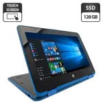 Нетбук-трансформер Б-клас HP ProBook x360 G3 / 11.6" (1366x768) TN Touch / Intel Pentium Silver N5000 (4 ядра по 1.1 - 2.7 GHz) / 4 GB DDR4 / 128 GB SSD / Intel UHD Graphics 605 / WebCam б/в