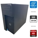 Робоча станція Dell Precision T1700 Tower / Intel Core i7-4790 (4 (8) ядра по 3.6 - 4.0 GHz) / 16 GB DDR3 / 256 GB SSD / AMD Radeon HD 6750, 1 GB GDDR5, 128-bit / DVD-ROM б/в