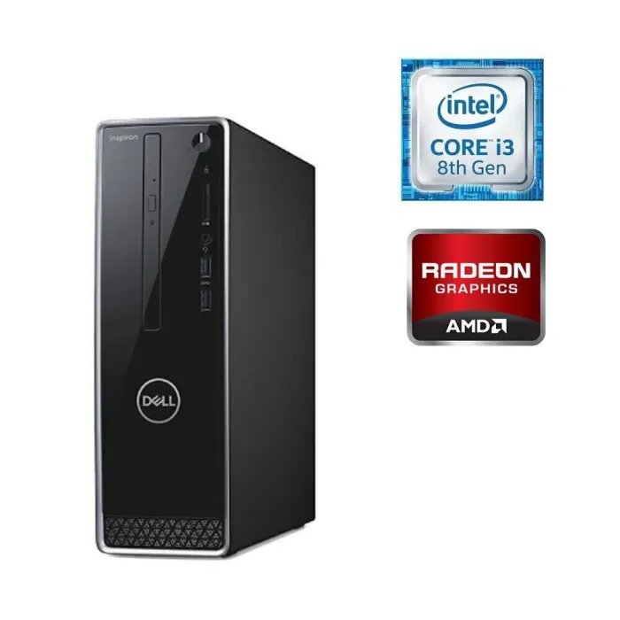 Комп'ютер Dell Inspiron 3470 SFF / Intel Core i3-8100 (4 ядра по 3.6 GHz) / 8 GB DDR4 / 256 GB SSD M.2 / AMD Radeon E9173, 2 GB GDDR5, 64-bit / Win 10 Home б/в - зображення 1