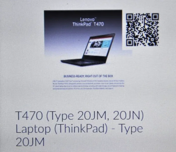 Ультрабук Lenovo ThinkPad T470 / 14" (1366x768) TN / Intel Core i5-6300U (2 (4) ядра 2.4 - 3.0 GHz) / 32 GB DDR4 / 512 GB SSD / Intel HD Graphics 520 / WebCam / Windows 11 Pro б/в - зображення 14