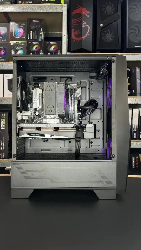 Збірка під замовлення: ігровий ПК MSI MAG Forge 100M Black Tower / AMD Ryzen 5 5600 (6 (12) ядер по 3.5 - 4.4 GHz) / 16 GB DDR4 / 1000 GB SSD M.2 / AMD Radeon RX 6700 XT, 12 GB GDDR6, 192-bit / 650W б/в - зображення 4