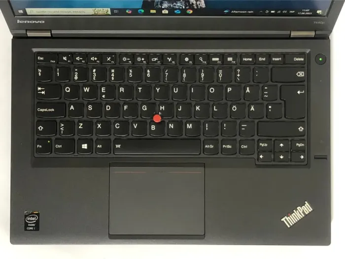 Ноутбук Lenovo ThinkPad T440p / 14" (1920x1080) IPS / Intel Core i5-4300M (2 (4) ядра 2,6 - 3,3 ГГц) / 16 ГБ DDR3 / 256 ГБ SSD / nVidia GeForce GT 730M, 1 ГБ DDR3, 128-біт / Web-камера / DVD-ROM / Win 10 Pro б/в - зображення 8