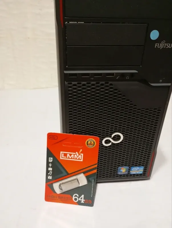 ПК Б-клас Fujitsu Celsius W410 Tower / Intel Core i5-2400 (4 ядра по 3.1 - 3.4 GHz) / 16 GB DDR3 / 120 GB SSD + 500 GB HDD / Intel HD Graphics 2000 / DVD-RW б/в - зображення 6