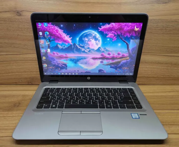 Ультрабук HP EliteBook 840 G4 / 14" (1920x1080) IPS / Intel Core i7-7600U (2 (4) ядра по 2.8 - 3.9 GHz) / 8 GB DDR4 / 240 GB SSD / Intel HD Graphics 620 / WebCam / Fingerprint / Windows 10 б/в - зображення 2