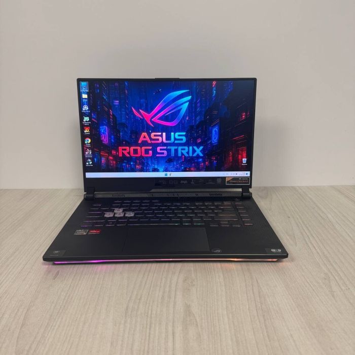 Ігровий ноутбук Б-класу Asus ROG Strix G15 Advantage Edition G513QY / 15.6" (1920x1080) IPS / AMD Ryzen 9 5900HX (8 (16) ядер по 3,3 - 4,6 ГГц) / 16 ГБ DDR4 / 512 ГБ SSD NVMe / AMD Radeon RX 6800M, 12 ГБ GDDR6, 192-біт б/в - зображення 2