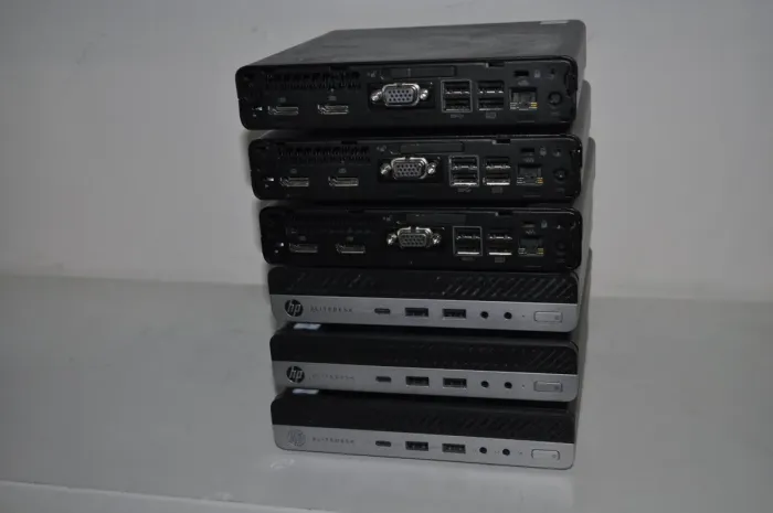 Неттоп HP EliteDesk 800 G3 Desktop Mini USFF / Intel Core i5-6500T (4 ядер по 2.5 - 3.1 GHz) / 16 GB DDR4 / 240 GB SSD / Intel UHD Graphics 630 /Windows 11 Pro б/в - зображення 1