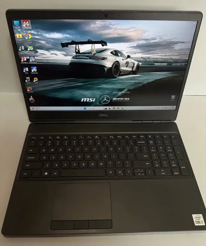 Мобільна робоча станція Dell Precision 7550 / 15.6" (1920x1080) IPS / Intel Core i7-10850H (6 (12) ядер по 2.7 - 5.1 GHz) / 32 GB DDR4 / 512 GB SSD / nVidia Quadro T1000, 4 GB GDDR6, 128-bit / WebCam / Win 11 Pro б/в - зображення 2