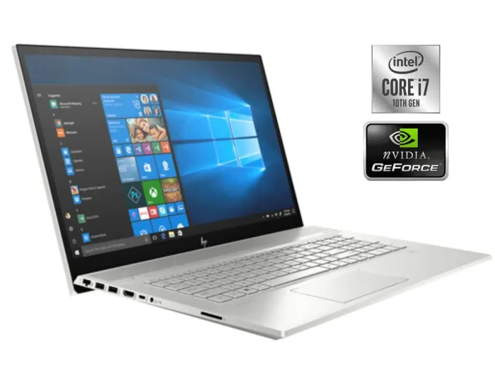 Ігровий ноутбук HP Envy 17m-ce1013dx / 17.3" (1920x1080) IPS Touch / Intel Core i7-10510U (4 (8) ядра по 1.8 - 4.9 GHz) / 16 GB DDR4 / 256 GB SSD NVMe / nVidia GeForce MX250, 2 GB GDDR5, 64-bit / WebCam б/в - зображення 1