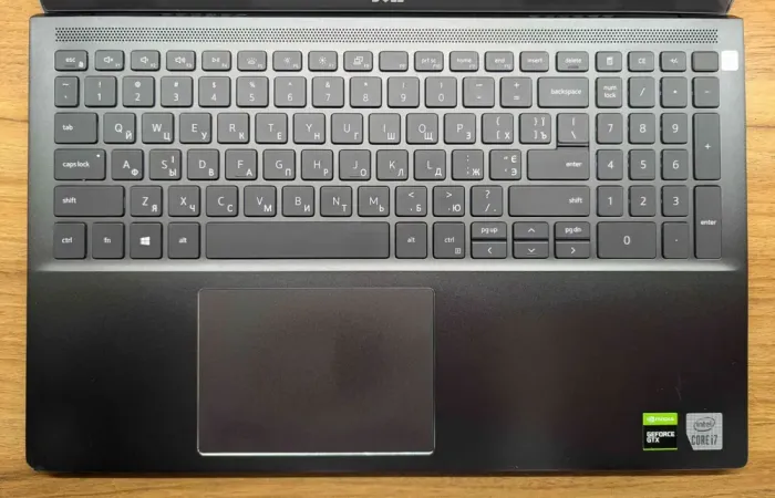 Ігровий ноутбук Б-клас Dell Vostro 7500 / 15.6" (1920x1080) IPS / Intel Core i7-10750H (6 (12) ядер по 2.6 - 5.0 GHz) / 16 GB DDR4 / 1000 GB SSD / nVidia GeForce GTX 1650 Ti, 4 GB GDDR6, 128-bit / WebCam / Fingerprint / Windows 10 б/в - зображення 5