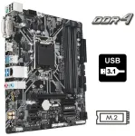 Материнська плата Gigabyte Z370M DS3H / Socket LGA1151 / USB 3.1 / M.2 б/в