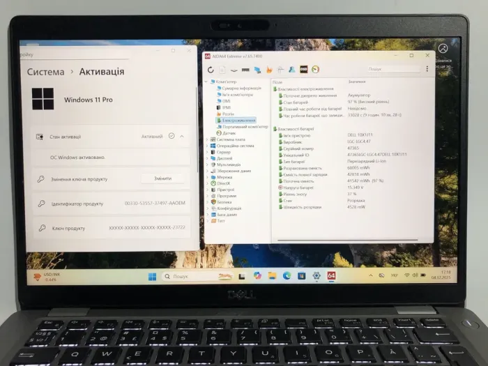 Ультрабук Б-клас Dell Latitude 5410 / 14" (1920x1080) IPS / Intel Core i5-10210U (4 (8) ядра по 1.6 - 4.2 GHz) / 16 GB DDR4 / 256 GB SSD / Intel UHD Graphics / WebCam / Win 11 Pro б/в - зображення 10
