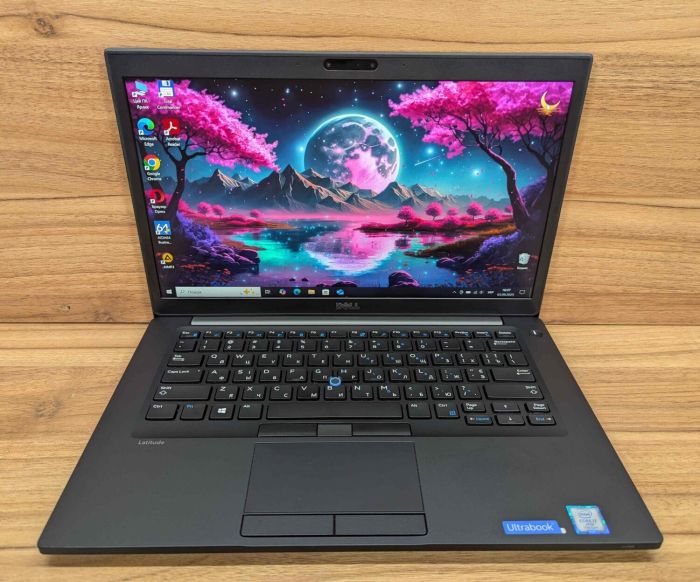 Ультрабук Dell Latitude 7480 / 14" (1920x1080) IPS / Intel Core i7-7600U (2 (4) ядра по 2.8 - 3.9 GHz) / 8 GB DDR4 / 256 GB SSD / Intel HD Graphics 620 / HDMI / WebCam / Windows 10 б/в - зображення 2