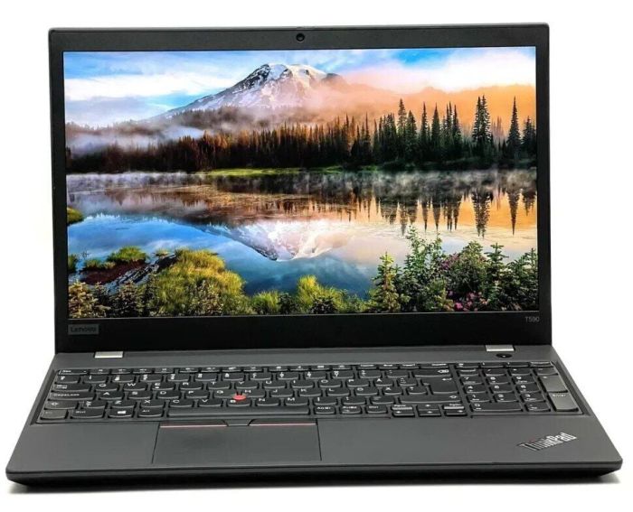 Ультрабук Б-клас Lenovo ThinkPad T590 / 15.6" (1920x1080) IPS / Intel Core i5-8265U (4 (8) ядра по 1.6 - 3.9 GHz) / 8 GB DDR4 / 128 GB SSD / nVidia GeForce MX250, 2 GB GDDR5, 64-bit / WebCam / Win 10 Pro б/в - изображение 2
