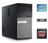 Ігровий ПК Dell OptiPlex 790 Tower / Intel Core i7-2600 (4 (8) ядра по 3.4 - 3.8 GHz) / 16 GB DDR3 / 120 GB SSD + 500 GB HDD / AMD Radeon RX 580, 8 GB GDDR5, 256-bit б/в
