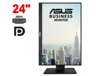 Монітор Asus BE24WQLB / 24" (1920x1200) IPS / 1x HDMI, 1x DP, 1x VGA, 3x USB 2.0, 2x Audio / 2х 2W / VESA 100x100 / Pivot б/в