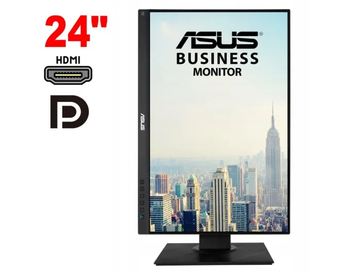 Монітор Asus BE24WQLB / 24" (1920x1200) IPS / 1x HDMI, 1x DP, 1x VGA, 3x USB 2.0, 2x Audio / 2х 2W / VESA 100x100 / Pivot б/в - зображення 1