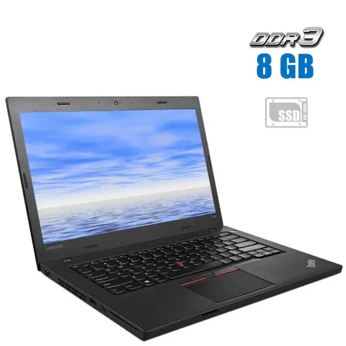 Ультрабук Lenovo ThinkPad L460 / 14" (1366x768) TN / Intel Core i3-6100U (2 (4) ядра по 2.3 GHz) / 8 GB DDR3 / 240 GB SSD / Intel HD Graphics 520 / WebCam / Windows 10 Pro б/в - зображення 1