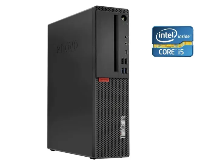 ПК Lenovo ThinkCentre M920s SFF / Intel Core i5-9400 (6 ядер по 2.9 - 4.1 GHz) / 8 GB DDR4 / 120 GB SSD / Intel UHD Graphics 630 / VGA б/в - зображення 1