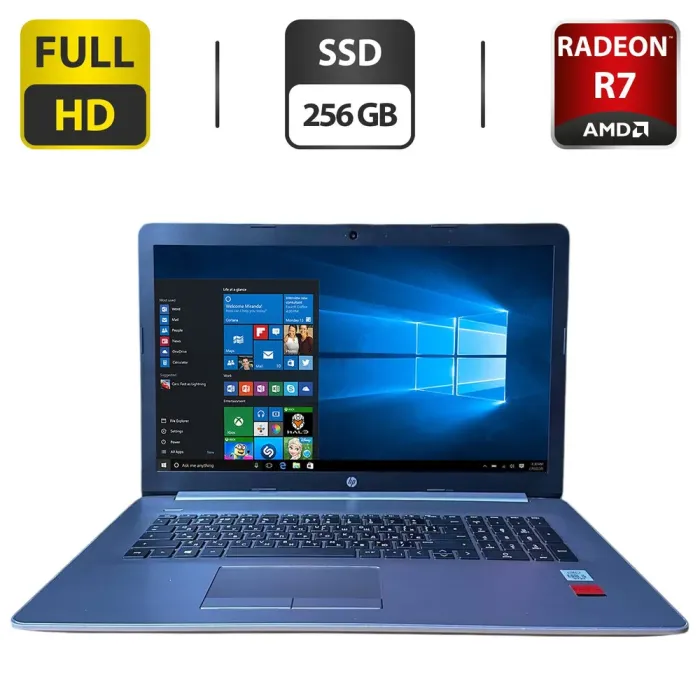 Ноутбук Б-клас HP ProBook 470 G7 / 17.3" (1920x1080) IPS / Intel Core i5-10210U (4 (8) ядра по 1.6 - 4.2 GHz) / 16 GB DDR4 / 256 GB SSD / AMD Radeon R7 M440, 4 GB GDDR3, 64-bit / WebCam б/в - зображення 1
