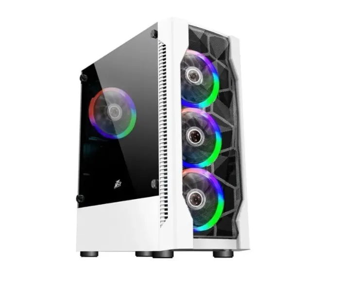 Игровой ПК 1stPlayer D4-WH-4F1-W White Tower / AMD Ryzen 5 5500 (6 (12) ядер по 3.6 - 4.2 GHz) / 16 GB DDR4 / 512 GB SSD M.2 / Sapphire Radeon RX 570 Nitro+, 8 GB GDDR5, 256-bit б/в - изображение 2