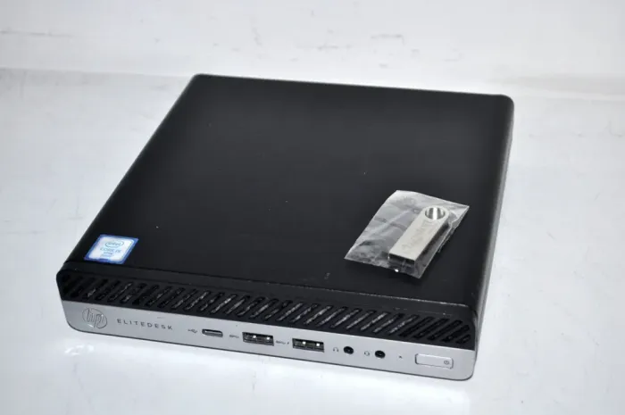 Неттоп Б-клас HP EliteDesk 800 G3 Desktop Mini USFF / Intel Core i5-6500T (4 ядра по 2.5 - 3.1 GHz) / 8 GB DDR4 / 240 GB SSD / Intel UHD Graphics 630 / DisplayPort / Windows 11 Pro / Блок живлення б/в - зображення 6